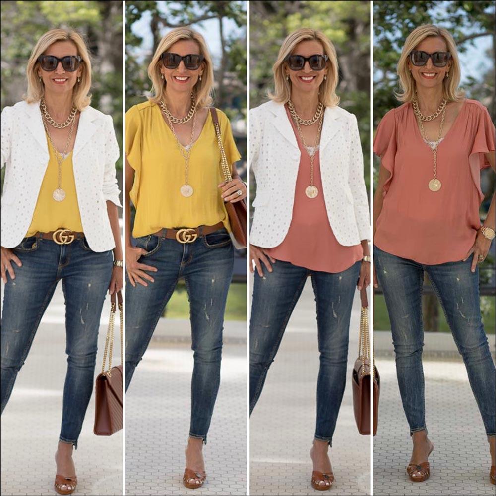 A Summer Jacket Styled With Two Great Tops - Just Style LA