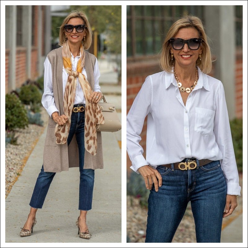 Taupe And White A Classic Spring Color Combo - Just Style LA