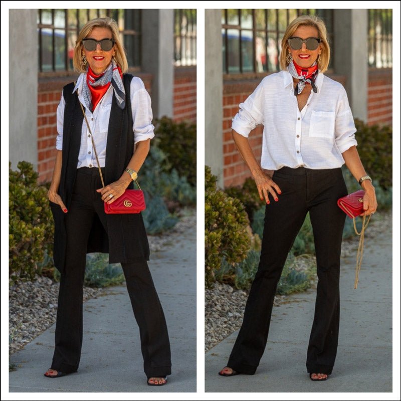 Black And White Chic With A Splash Of Red - Just Style LA