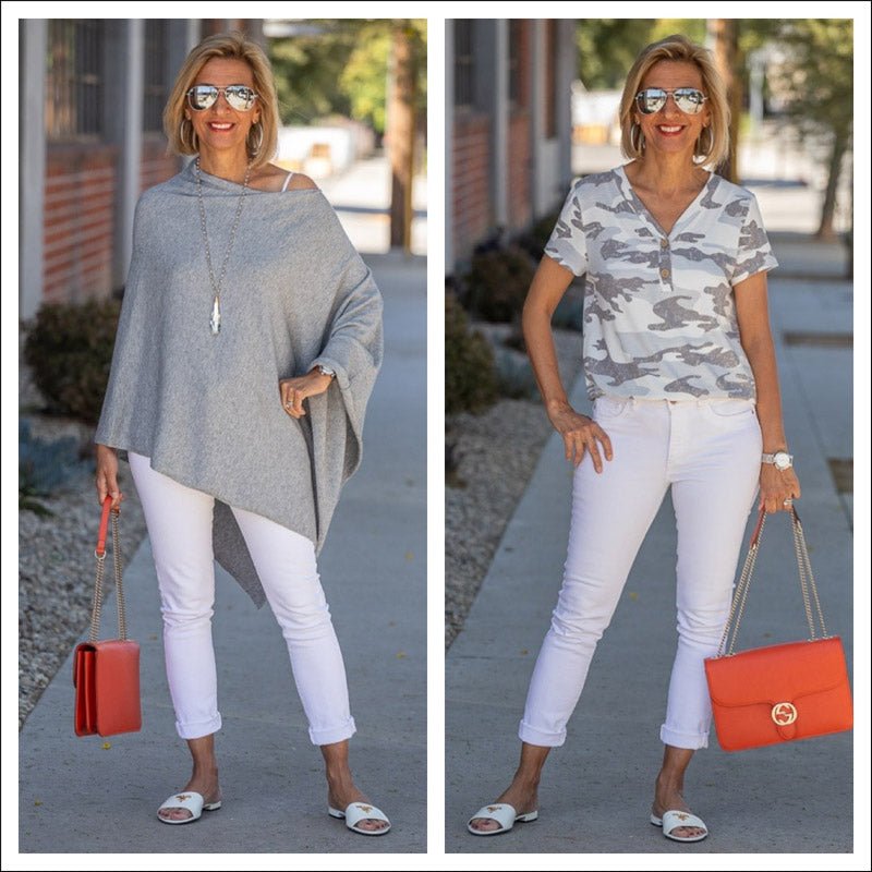 Casual Chic In Gray And White - Just Style LA
