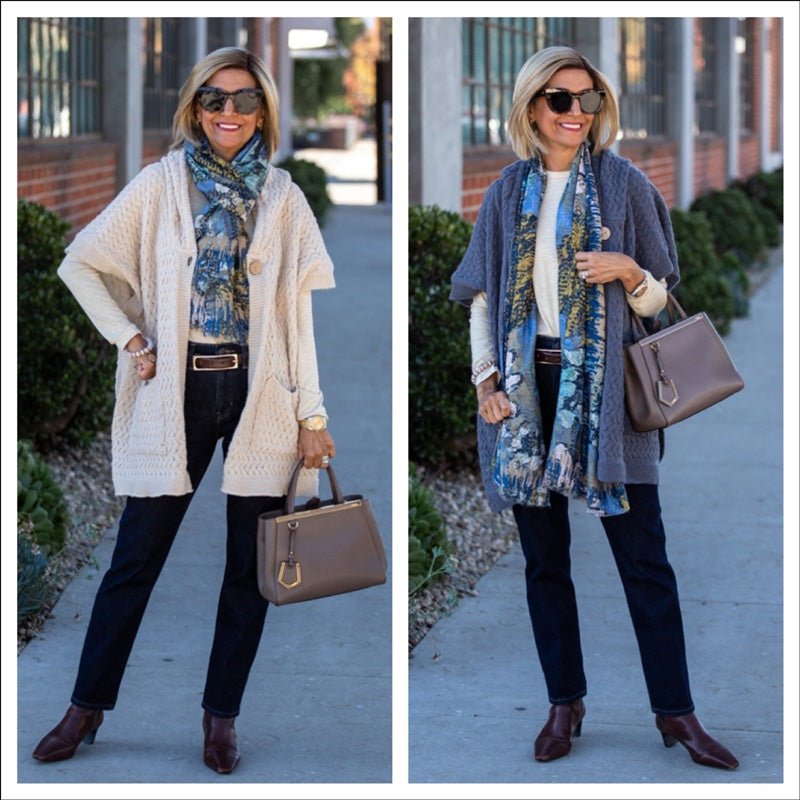 Casual Chic In Our Hooded Poncho Cardigan Vests - Just Style LA