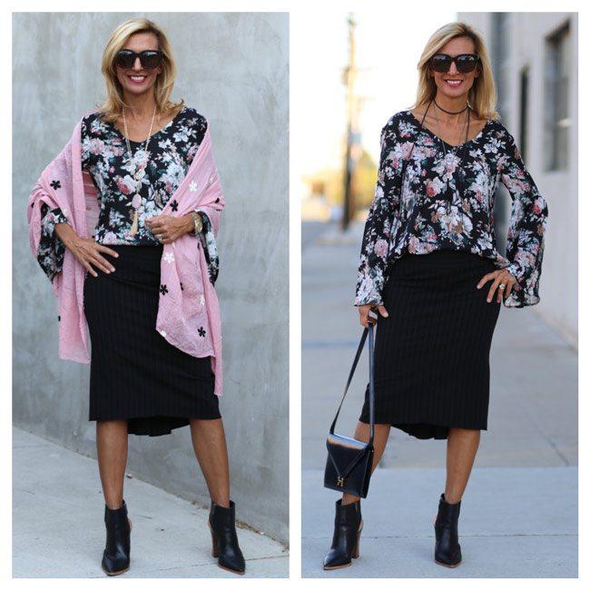 Fall Trend Alert Vintage Floral Print And Bell Sleeves - Just Style LA
