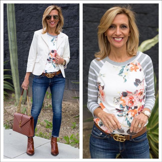 Florals And Stripes A Perfect Mix Of Patterns - Just Style LA