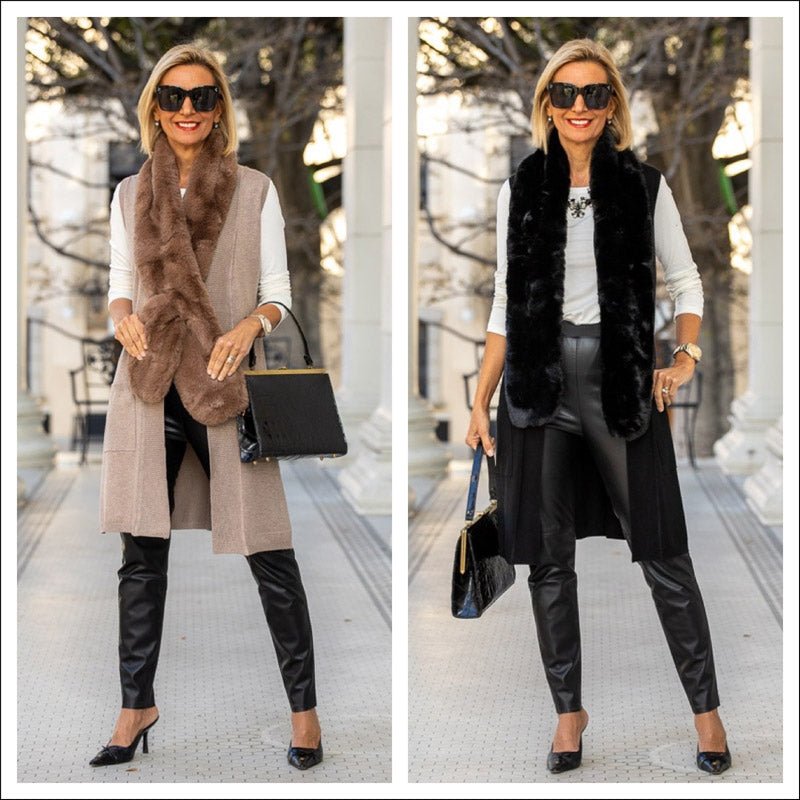 Holiday Looks With Faux Fur And A Bit Of Sparkle - Just Style LA