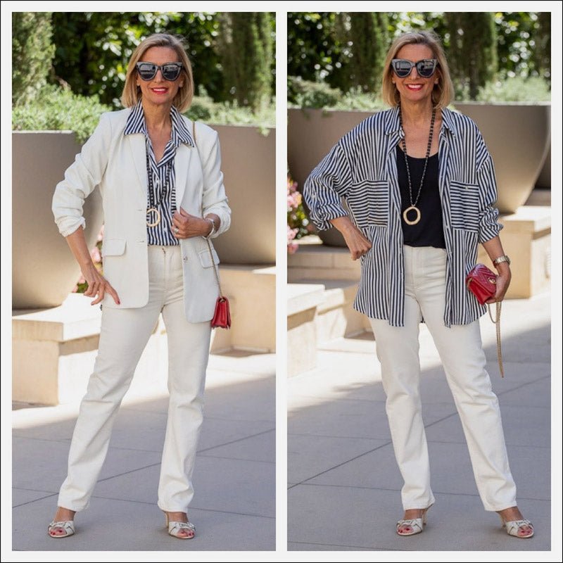 Ivory And Black With A Touch Of Red – Just Style LA