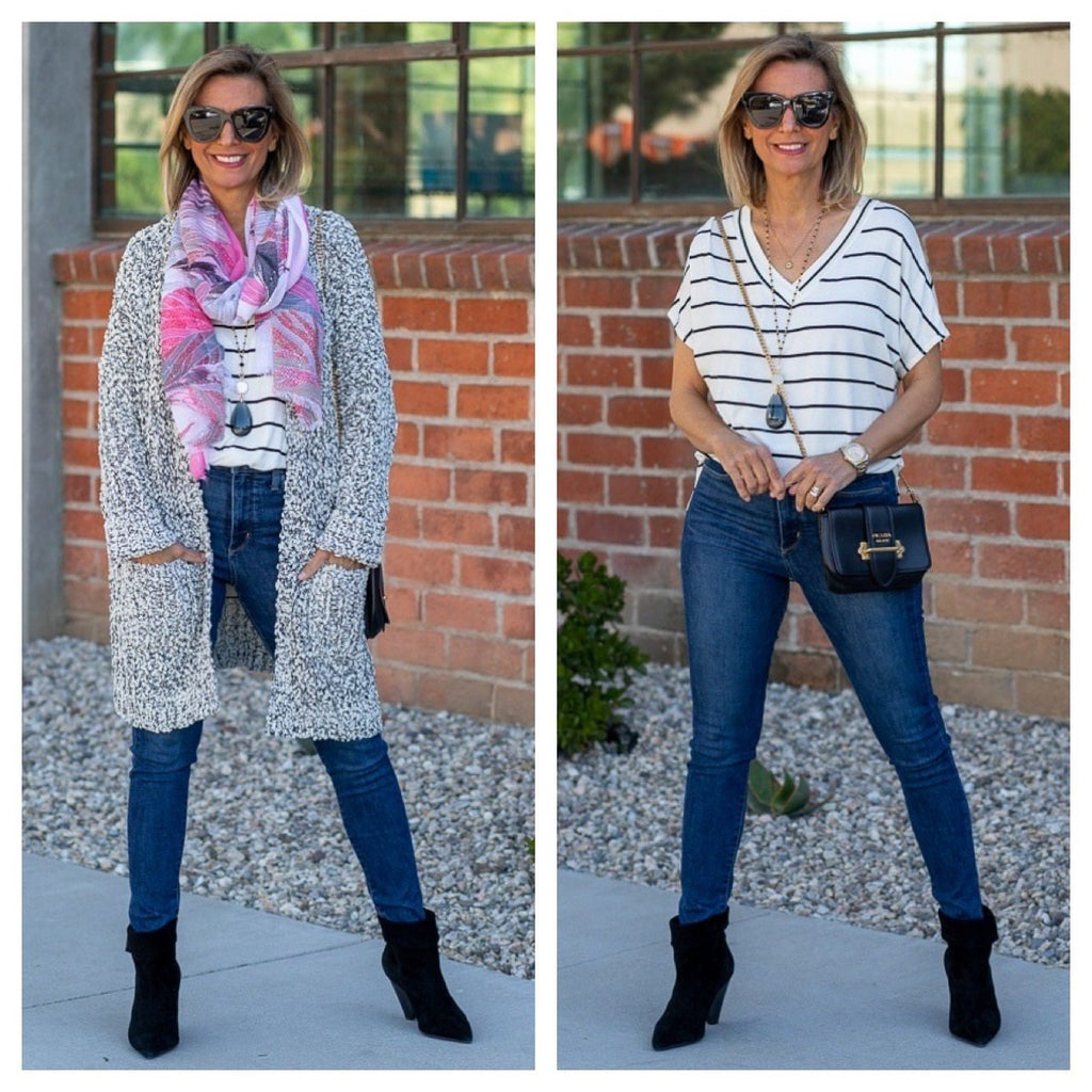 Mixing Textures Stripes And Prints - Just Style LA