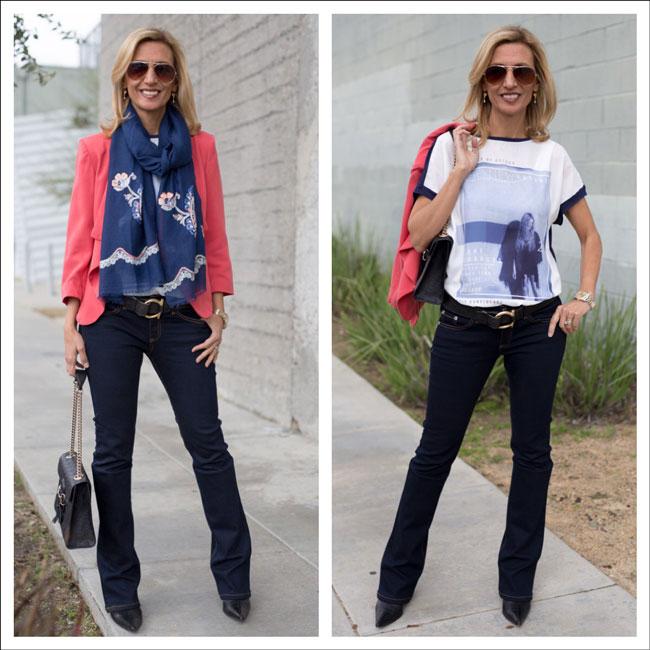 My Exercise Routine Plus A Navy And Coral Transitional Look - Just Style LA