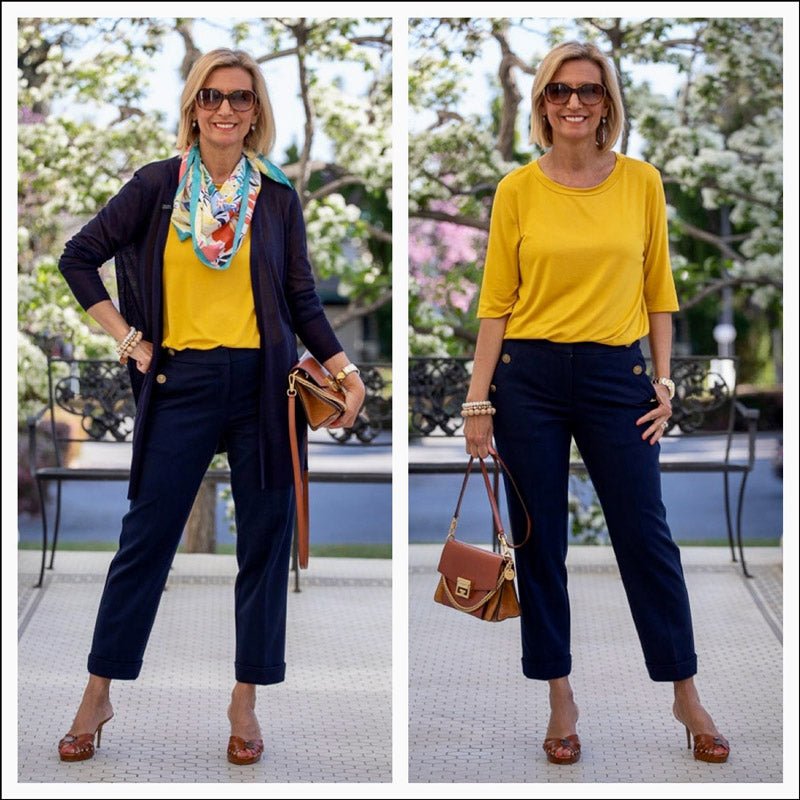 Navy And Mustard A Great Color Combo - Just Style LA