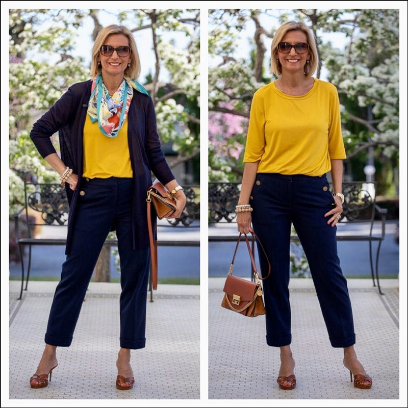 Navy And Mustard A Great Color Combo – Just Style LA