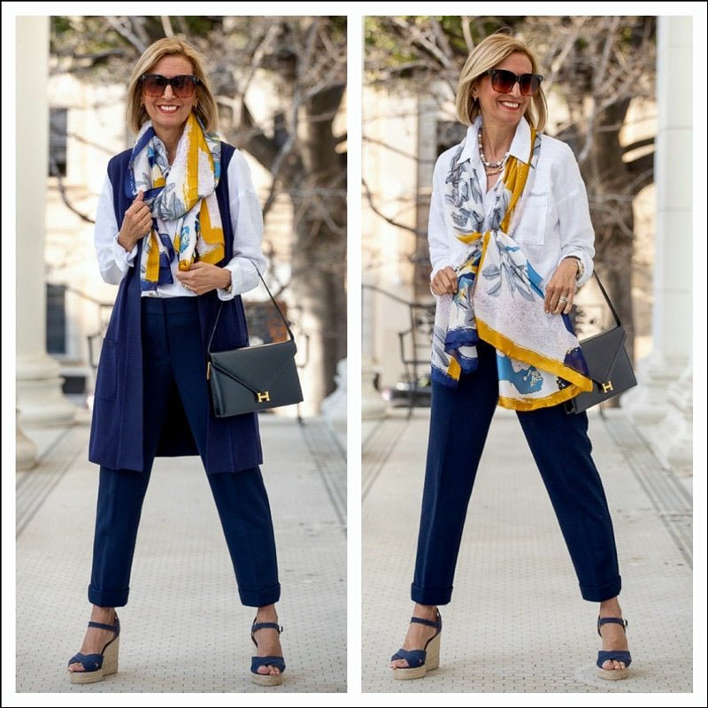 Navy And White With A Touch Of Gold - Just Style LA