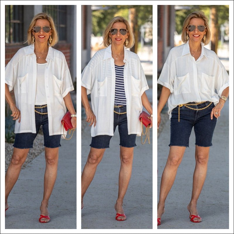 Navy Ivory And Red A Great Summer Combo – Just Style LA