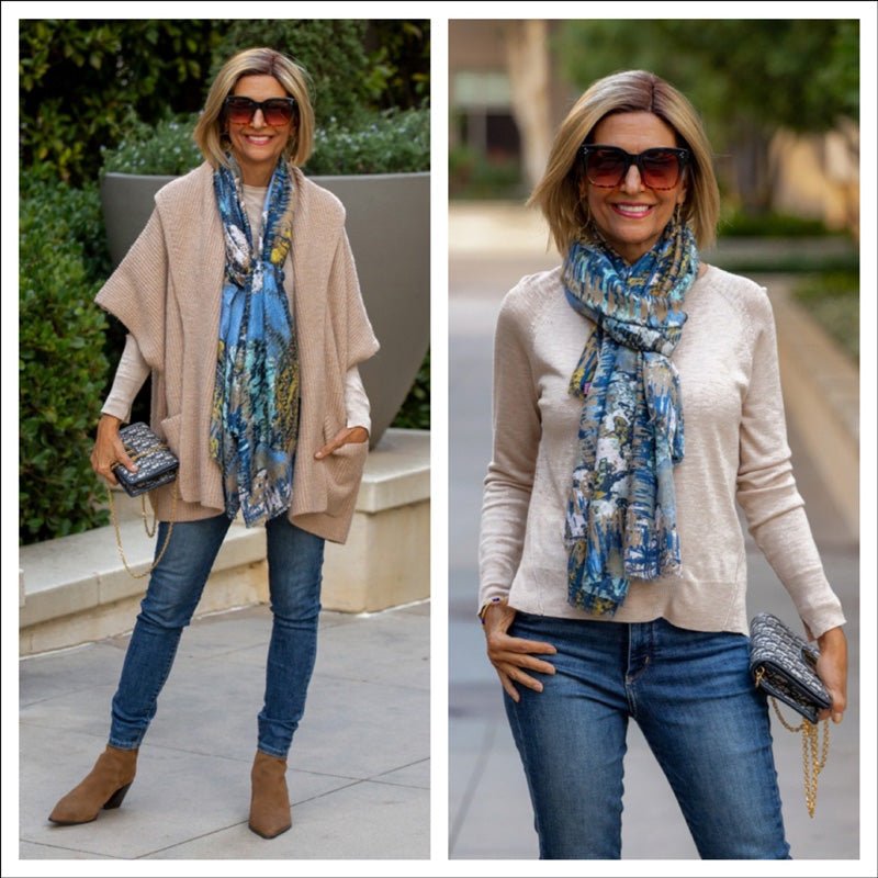 Neutral Elegance With A Touch Of Blue - Just Style LA