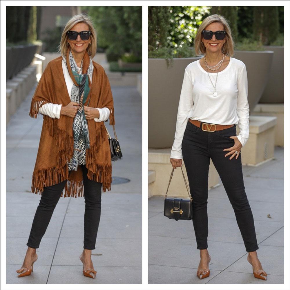 Our Best Selling Saddle Faux Suede Cape Vest With Fringe Is Back - Just Style LA