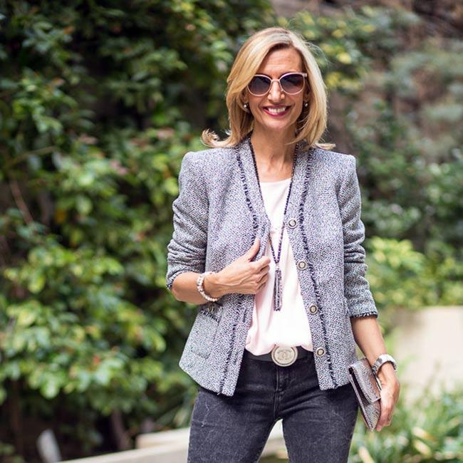 Our New Grace Fringe Boucle Jacket With Rose Quartz Blouse – Just Style LA