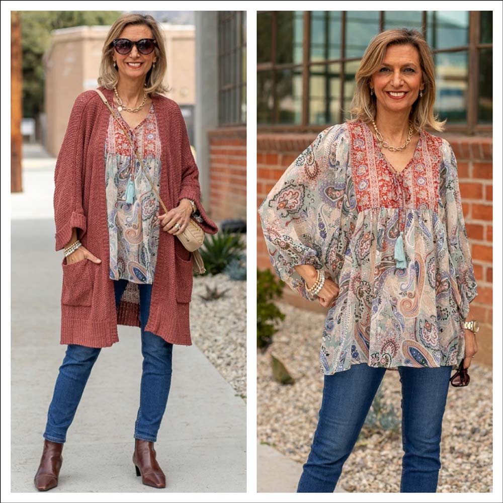 bohemian style clothing for women over 50