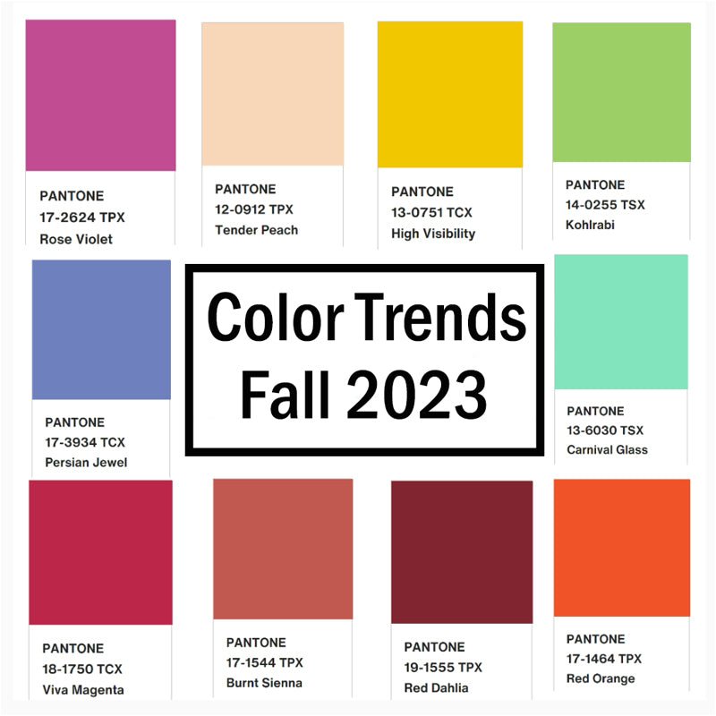 Pantone Fall Winter 2023/2024 Color Trends - Just Style LA