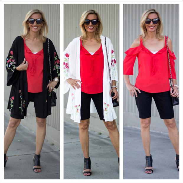 Red Hot In Our Embroidered Kimono Jackets - Just Style LA