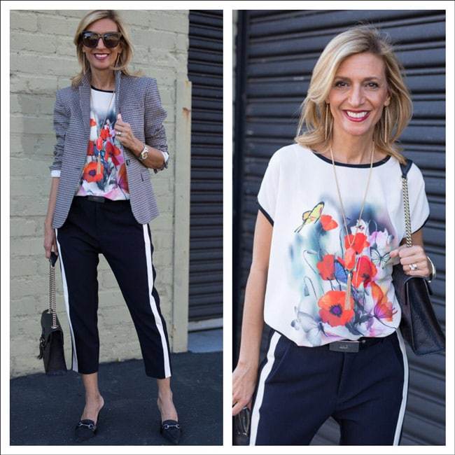 Spring Bloom Graphic Tee Styled With Our Milano Blazer - Just Style LA