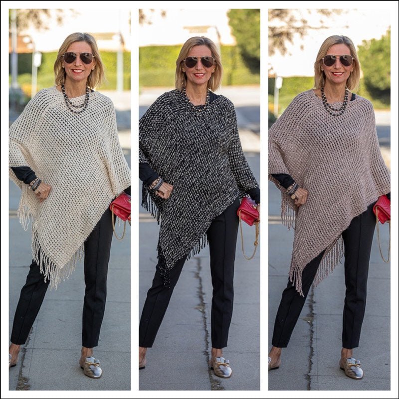 Three New Shimmer Ponchos For The Holidays - Just Style LA