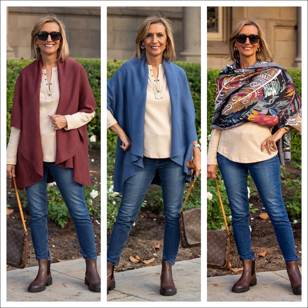 Two Casual Chic Looks With Our Cape Vests - Just Style LA