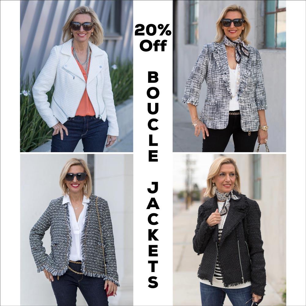 Women's Fashion Blog - Style Blog For Women – Tagged women's boucle jackets  – Just Style LA
