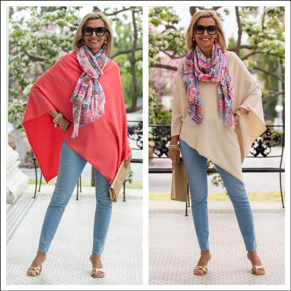 Two Spring Ponchos And A Beautiful Scarf - Just Style LA
