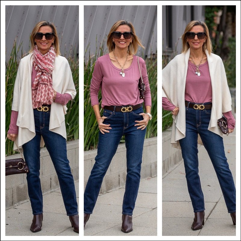Wearing Pink And Cream For Fall And Winter - Just Style LA