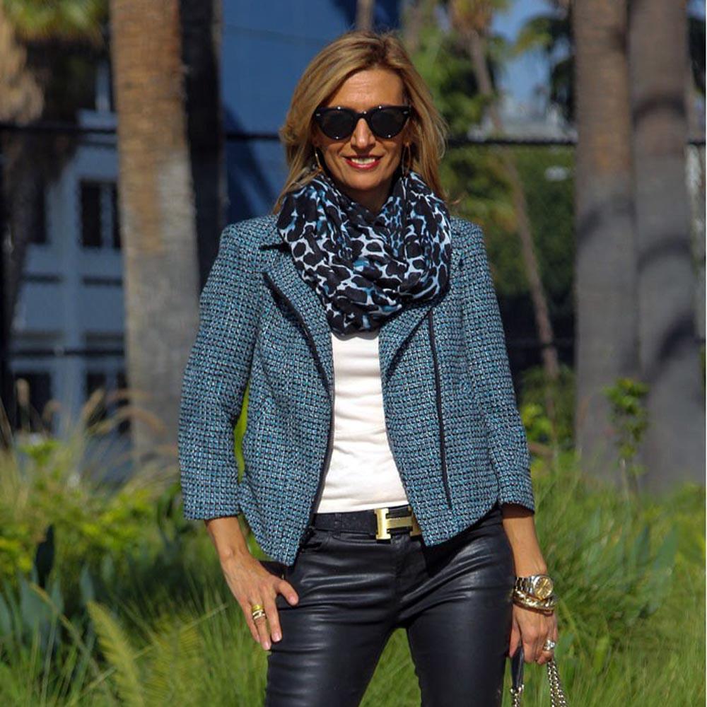 Win A Jacket Society Womens Boucle Moto Jacket - Just Style LA