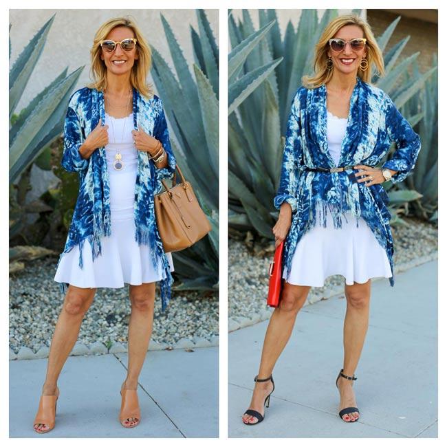 Work To Date Night In Our Marine Print Cascading Jacket - Just Style LA
