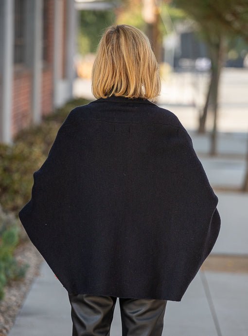 Black Short Shrug Cardigan With Pockets - Just Style LA