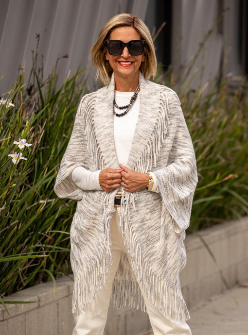 レディース 【GroundY】 Garment Dye Drape Cardigan