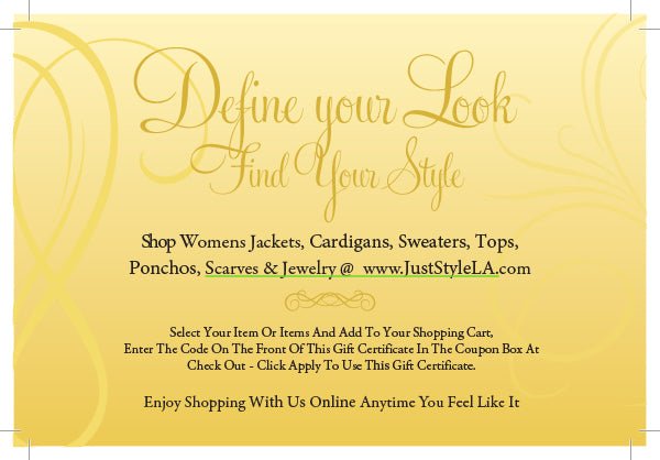 Just Style LA Gift Cards - Just Style LA