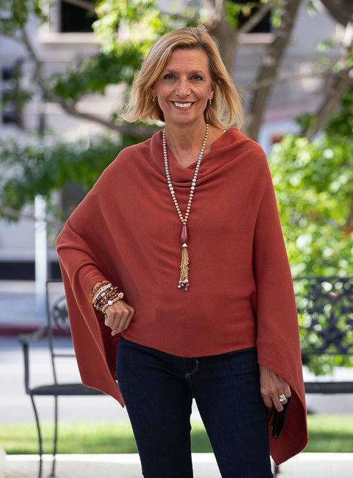 Sienna Pull On Poncho - Just Style LA