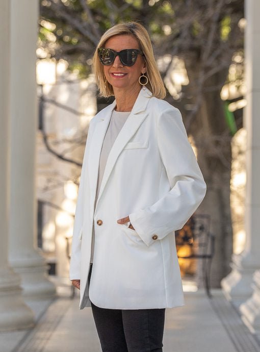 Oversized Blazer Outfit How To Wear Oversized Jackets White